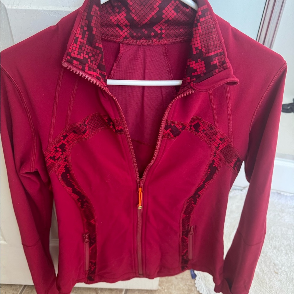 Lululemon Define Jacket with Ruffle Accents and Standing Collar